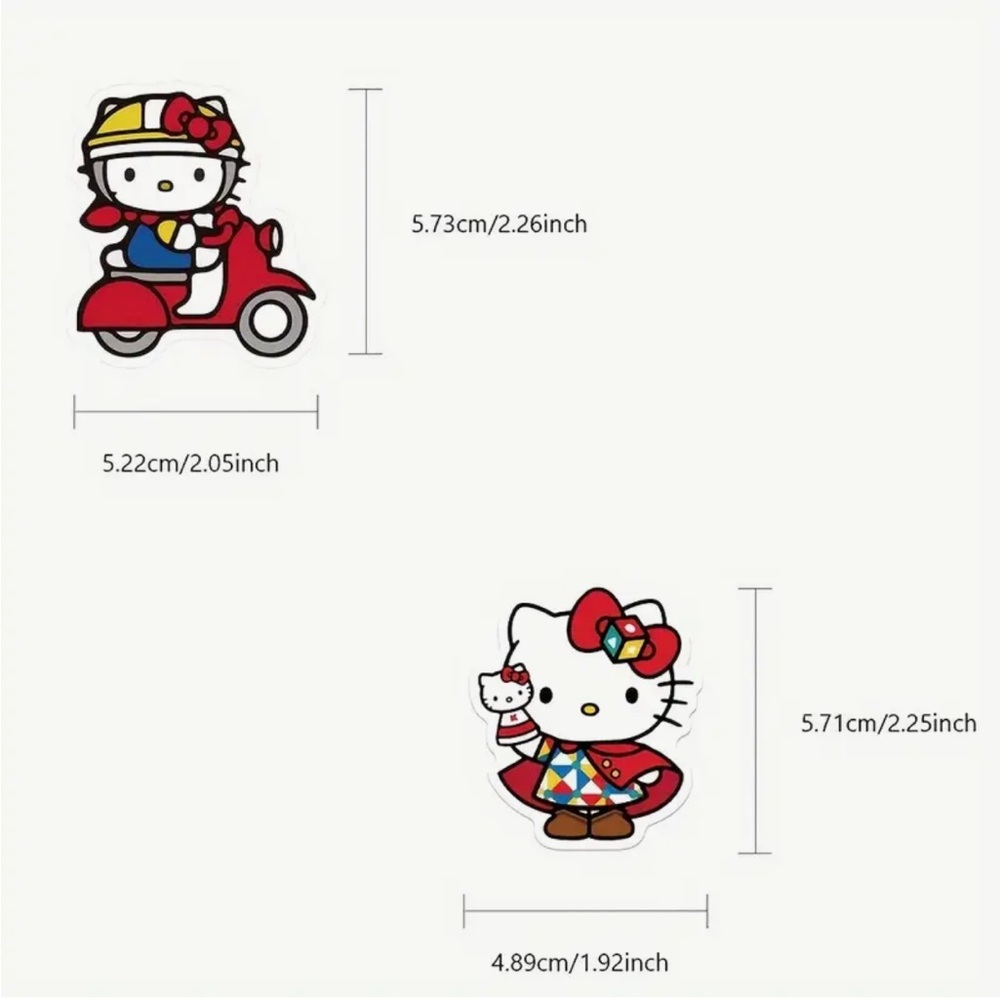 Sanrio Hello Kitty Paper Sticker Collection - 100 PCS - Picture 3 of 8